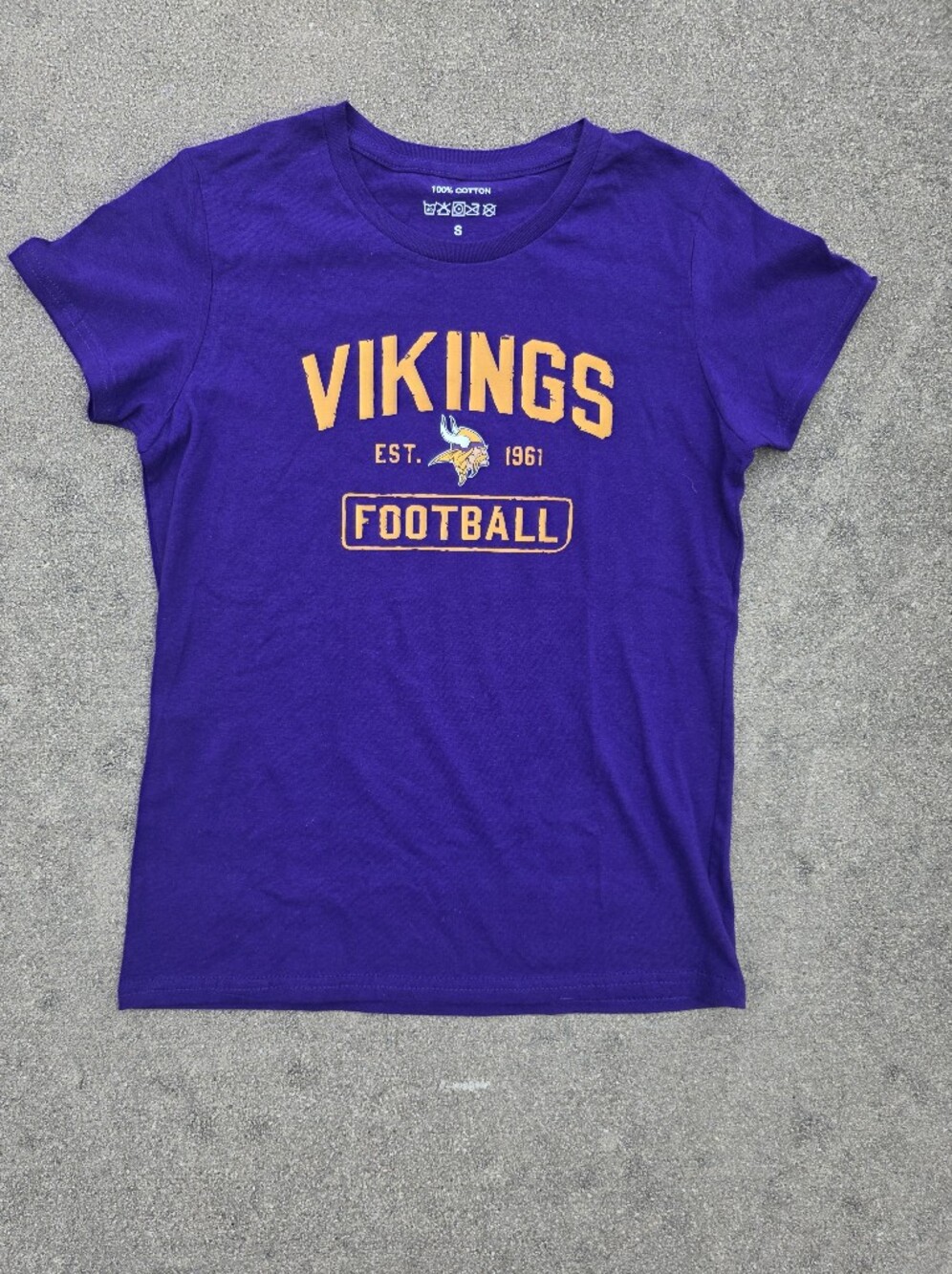 Women's Vikings Football Tee - Purple